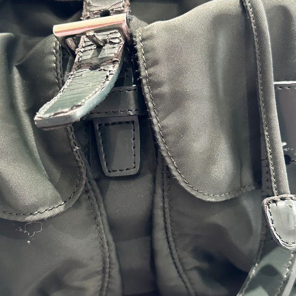 Prada dark green Nylon Backpack - Picture 5 of 14